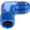 AN to NPT 90-Degree Adapter Fitting [-12 AN Male to 3/4 in. NPT Male, Blue] - image 3
