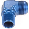 AN to NPT 90-Degree Adapter Fitting [-20 AN Male to 1 in. NPT Male, Blue] - image 3