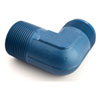 AN to NPT 90-Degree Adapter Fitting [-20 AN Male to 1 1/4 in. NPT Male, Blue] - image 2