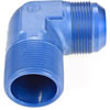 AN to NPT 90-Degree Adapter Fitting [-20 AN Male to 1 1/4 in. NPT Male, Blue] - image 3
