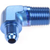 AN to NPT 90-Degree Adapter Fitting [-6 AN Male to 1/2 in. NPT Male, Blue] - image 2