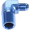 AN to NPT 90-Degree Adapter Fitting [-6 AN Male to 1/2 in. NPT Male, Blue] - image 3