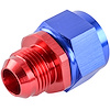 AN Female Swivel to Male Reducer Fitting [-16 AN Female to -12 AN Male, Blue/Red] - image 1