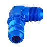 AN to AN 90-Degree Bulkhead Adapter Fitting [-8 AN Male to -8 AN Male, Blue] - image 2