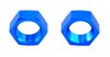 AN Bulkhead Adapter Nuts  [-4 AN, Blue] - image 3
