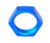 AN Bulkhead Adapter Nuts  [-12 AN, Blue] - image 3