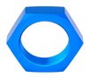 AN Bulkhead Adapter Nuts  [-16 AN, Blue] - image 3