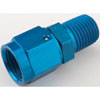 AN to NPT Straight Adapter Fitting [-6 AN Female to 1/4 in. NPT Male, Blue] - image 2