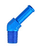 NPT to Hose Barb Fitting, 45-Degree [1/4 in. NPT Male to 3/8 in. I.D. Hose, Blue] - image 1