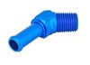 NPT to Hose Barb Fitting, 45-Degree [1/4 in. NPT Male to 3/8 in. I.D. Hose, Blue] - image 3
