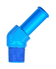 NPT to Hose Barb Fitting, 45-Degree [3/8 in. NPT Male to 1/2 in. I.D. Hose, Blue] - image 1