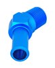 NPT to Hose Barb Fitting, 45-Degree [3/8 in. NPT Male to 1/2 in. I.D. Hose, Blue] - image 3