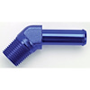 NPT to Hose Barb Fitting, 45-Degree [3/4 in. NPT Male to 3/4 in. I.D. Hose, Blue] - image 1