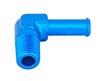 NPT to Hose Barb Fitting, 90-Degree [1/4 in. NPT Male to 3/8 in. I.D. Hose, Blue] - image 2