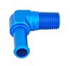 NPT to Hose Barb Fitting, 90-Degree [1/4 in. NPT Male to 3/8 in. I.D. Hose, Blue] - image 3