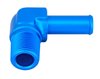 NPT to Hose Barb Fitting, 90-Degree [3/8 in. NPT Male to 1/2 in. I.D. Hose, Blue] - image 2