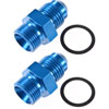 Carburetor Fuel Inlet AN Fittings -6 AN to 9/16 in.-24 [Blue] - image 2