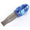Filtered Carburetor Inlet Fitting for Holley 2-BBL and BG/Demon Carburetors [-6 AN to 9/16 in.-24, Blue] - image 2