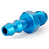 AN to Hose Barb Straight  Adapter Fitting [-4 AN Male to 1/4 in. Hose, Blue] - image 2