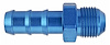 AN to Hose Barb Straight  Adapter Fitting [-10 AN Male to 5/8 in. Hose, Blue] - image 1