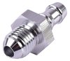 AN to Hose Barb Straight  Adapter Fitting [-4 AN Male to 1/4 in. Hose, Clear Anodized] - image 2