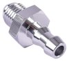 AN to Hose Barb Straight  Adapter Fitting [-4 AN Male to 1/4 in. Hose, Clear Anodized] - image 3