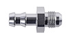 AN to Hose Barb Straight Adapter Fitting [-6 AN Male to 3/8 in. Hose, Clear Anodized] - image 1