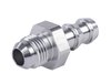 AN to Hose Barb Straight Adapter Fitting [-6 AN Male to 3/8 in. Hose, Clear Anodized] - image 2