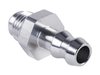 AN to Hose Barb Straight Adapter Fitting [-6 AN Male to 3/8 in. Hose, Clear Anodized] - image 3