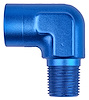 NPT to NPT Adapter Fitting, 90 degree [3/8 in. NPT Male to 3/8 in. NPT Female, Blue] - image 1