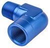 NPT to NPT Adapter Fitting, 90 degree [3/8 in. NPT Male to 3/8 in. NPT Female, Blue] - image 3