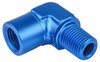 NPT to NPT Adapter Fitting, 90 degree [1/4 in. NPT Male to 1/4 in. NPT Female, Blue] - image 2