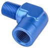NPT to NPT Adapter Fitting, 90 degree [1/4 in. NPT Male to 1/4 in. NPT Female, Blue] - image 3