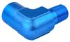 NPT to NPT Adapter Fitting, 90 degree [1/8 in. NPT Male to 1/8 in. NPT Female, Blue] - image 3