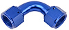 Blue -12 AN 90 degree Swivel Coupler - image 1