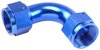 Blue -16 AN 90 degree Swivel Coupler - image 2