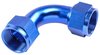Blue -16 AN 90 degree Swivel Coupler - image 3