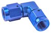 Blue -3 AN 90 degree Swivel Coupler Low Profile - image 2