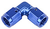 Blue -4 AN 90 degree Swivel Coupler Low Profile - image 1