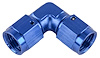 Blue -6 AN 90 degree Swivel Coupler Low Profile - image 1
