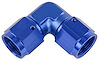 Blue -8 AN 90 degree Swivel Coupler Low Profile - image 1