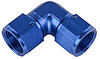 Blue -12 AN 90 degree Swivel Coupler Low Profile - image 1