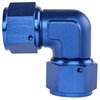 Blue -12 AN 90 degree Swivel Coupler Low Profile - image 2