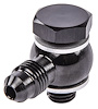 AN Banjo to Metric Bolt Adapter Fitting [-3 AN Banjo, 8 mm x 1.0 Thread Banjo Bolt] - image 1