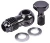 AN Banjo to Metric Bolt Adapter Fitting [-6 AN Banjo, 8 mm x 1.0 Thread Banjo Bolt] - image 3