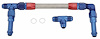 Dual Feed Fuel Line (Fuel Log) Kit for Demon Standard Carburetors -08AN - image 1