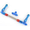 Dual Feed Fuel Line (Fuel Log) Kit for Holley Ultra HP Aluminum 4150 Carburetors [-8 AN, Blue/Red] - image 2