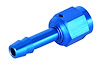 AN to Straight Hose Barb Adapter Fitting [-4 AN Female to 1/4 in. I.D. Hose, Blue] - image 1