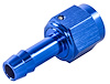 AN to Straight Hose Barb Adapter Fitting [-6 AN Female to 5/16 in. I.D. Hose, Blue] - image 1