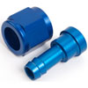 AN to Straight Hose Barb Adapter Fitting [-8 AN Female to 3/8 in. I.D. Hose, Blue] - image 2
